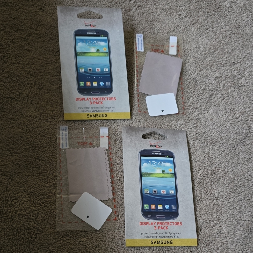 Set: Samsung Screen Protectors - Transparent (Single Protector Per 3-Pack)